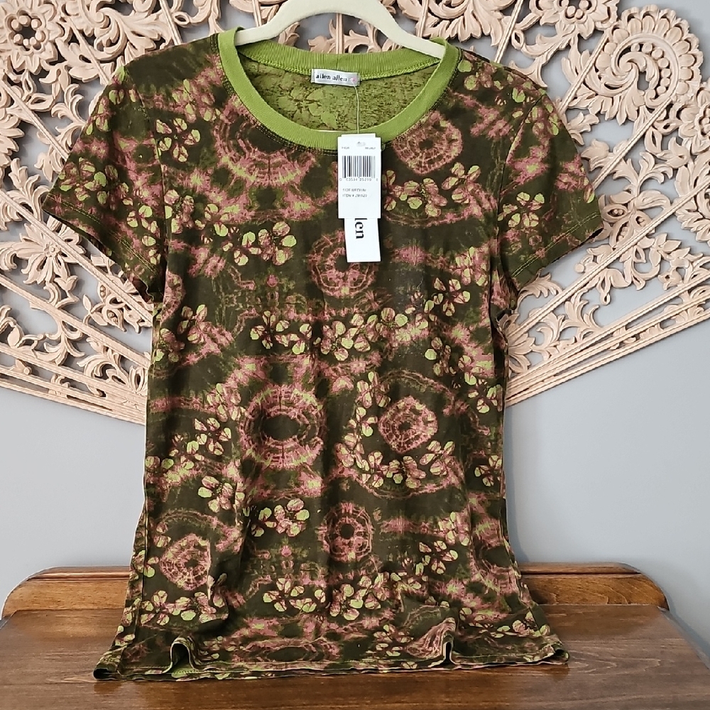 NWT Allen Allen Tie Dye Shirt Medium